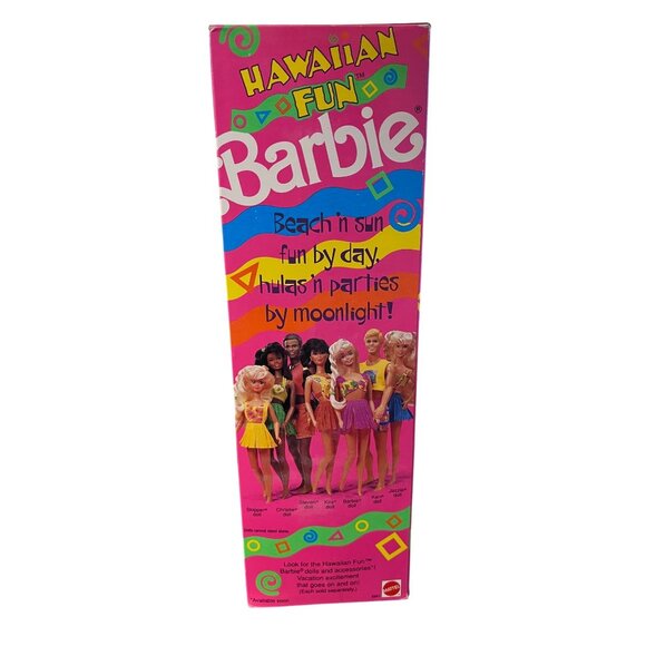 NIB Vintage Hawaiian Fun Ken Doll 1990 Mattel New In Box With Beach N Fun Gear - Picture 2 of 4